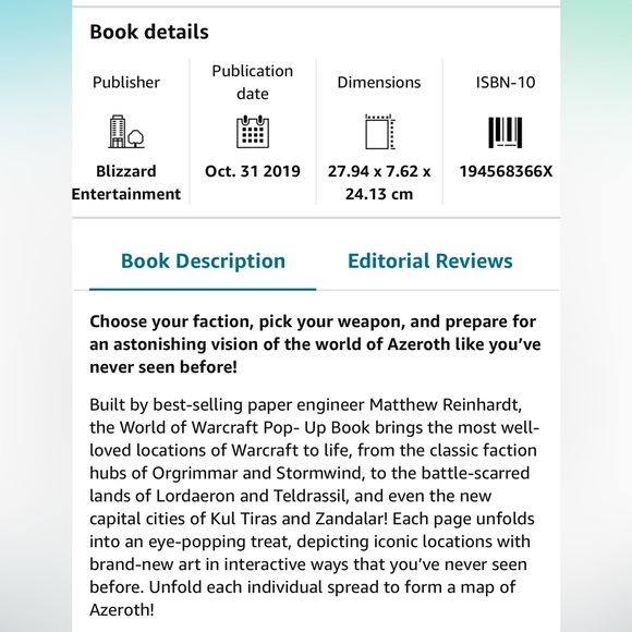 *Collector Item* World of WarCraft Pop-Up Book by Matthew Reinhart - Picture 5 of 5